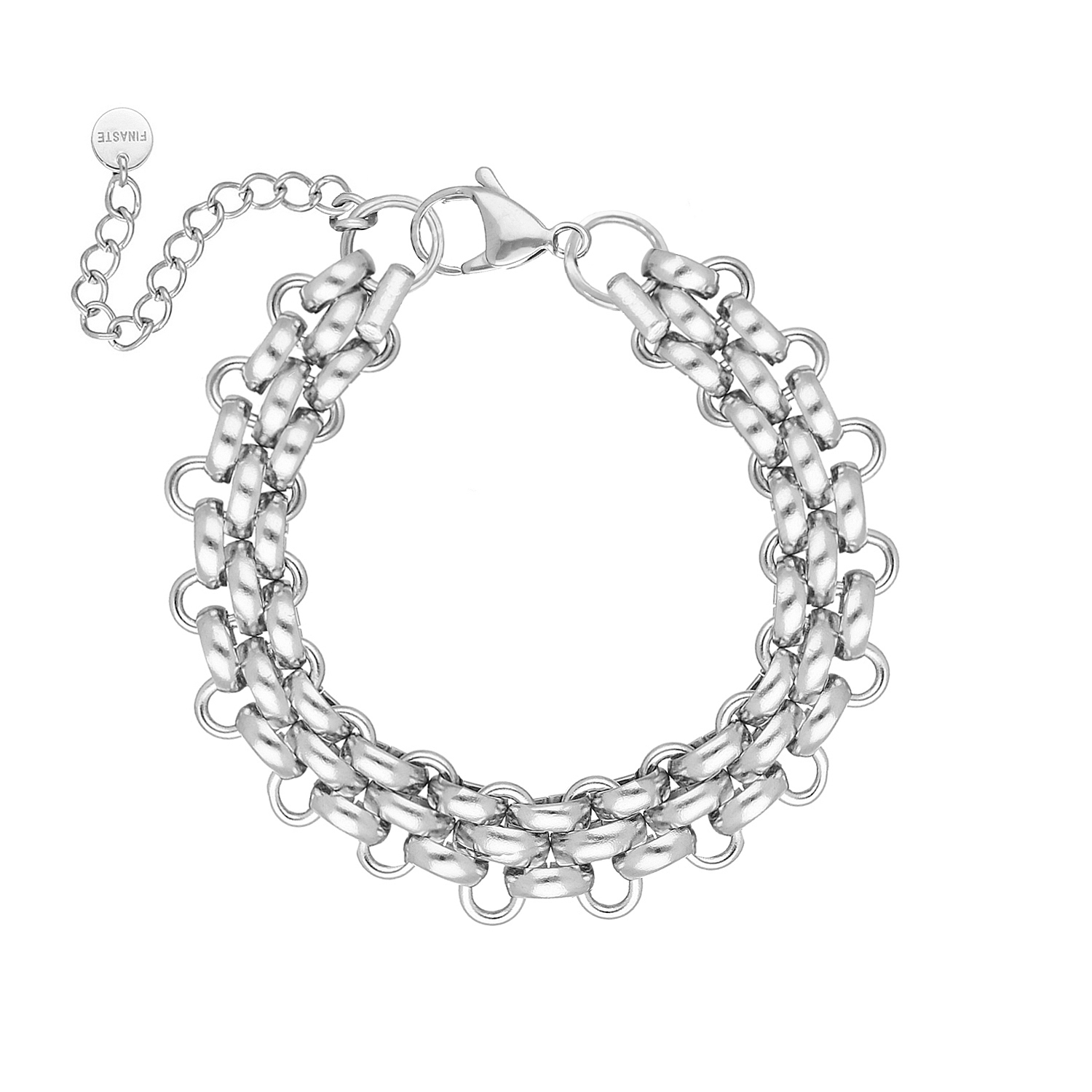 Dikke Goudkleurige Schakelarmband met Munten