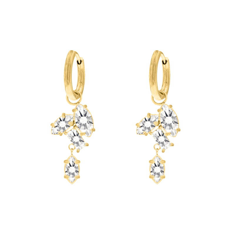 Oorringetjes Exclusive Gems Goudkleurig