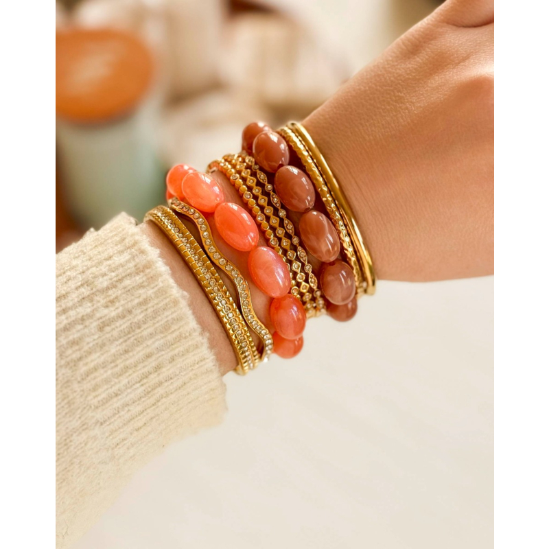 Kralenarmband oranje