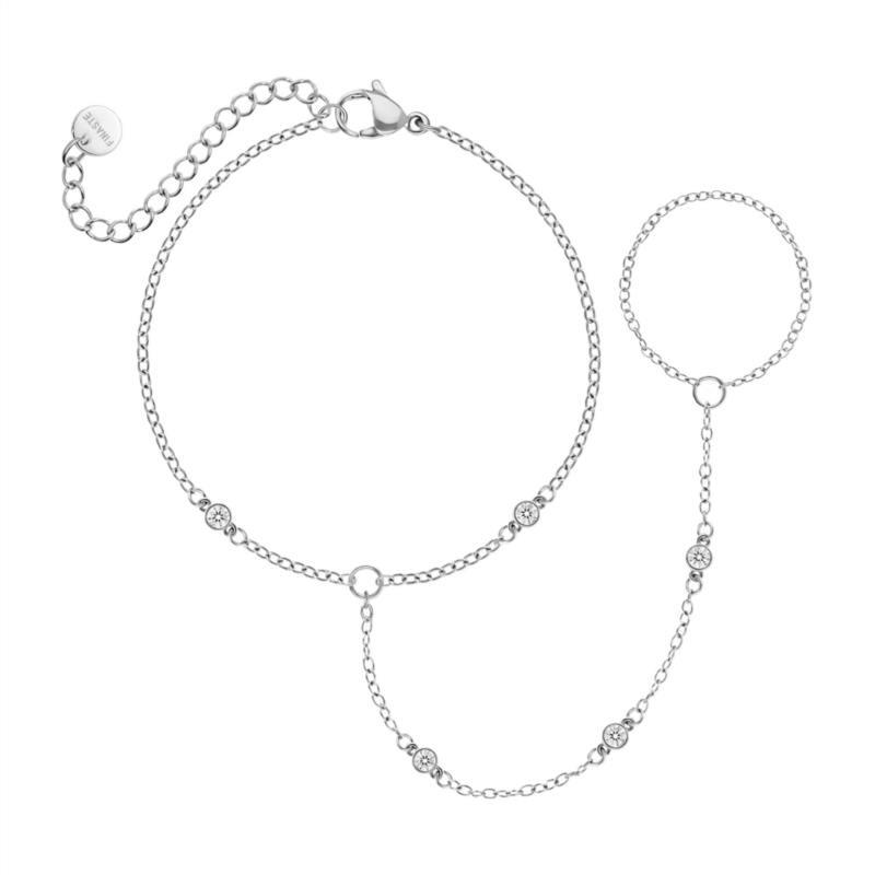 Hand chain ronde steentjes