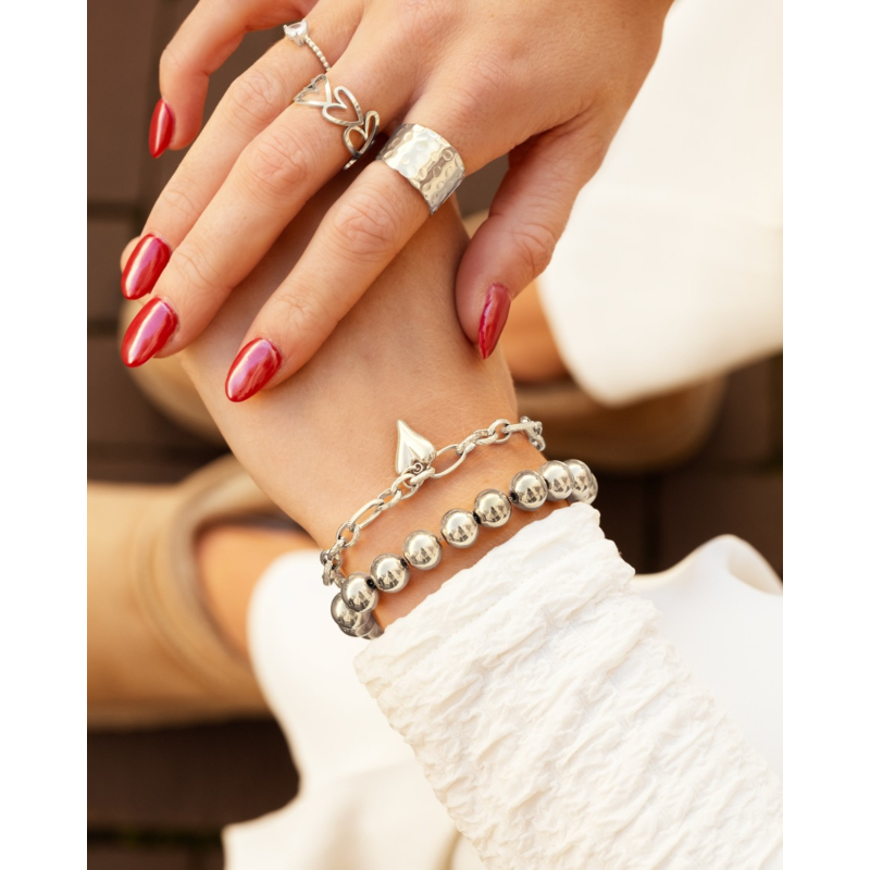 Bolletjes armband statement