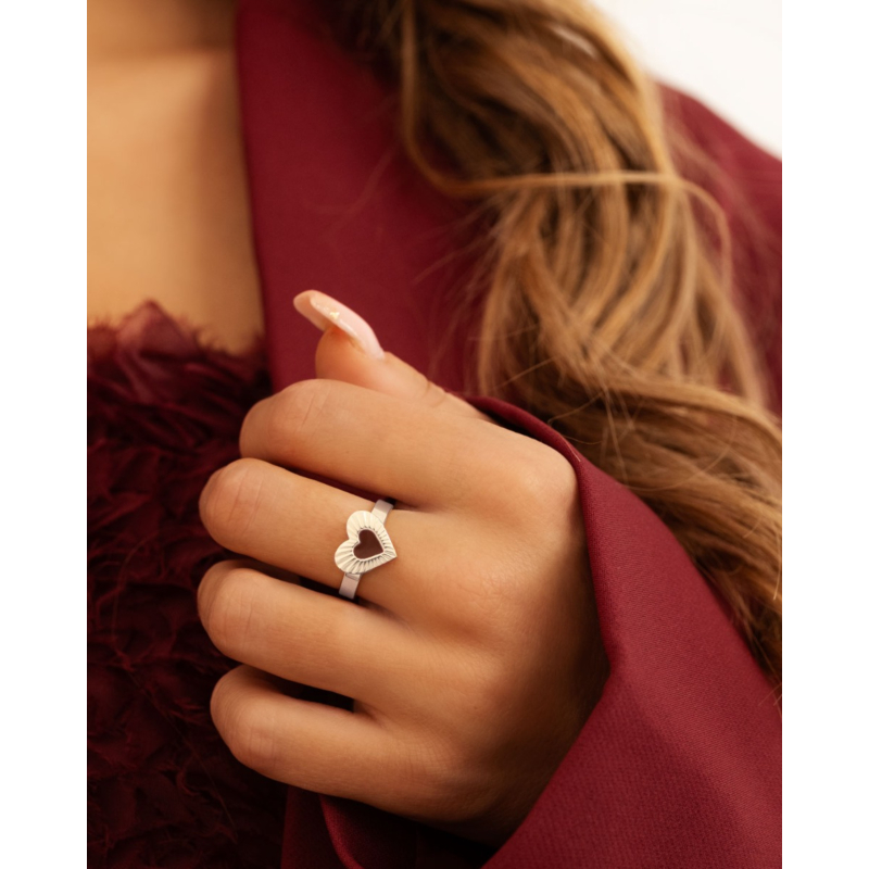 Ring met hartje vintage