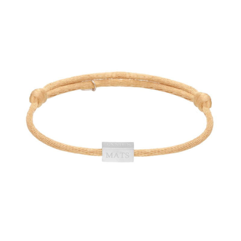 Initial cube armband nude 