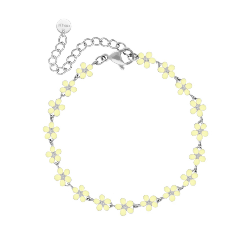 Flower bracelet yellow
