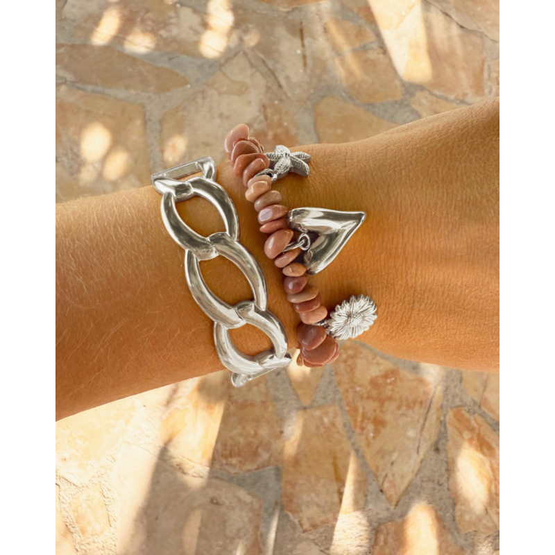 Chunky chain bangle