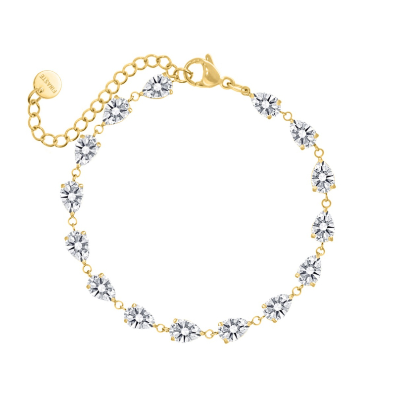 Armband met steentjes exclusive goudkleurig