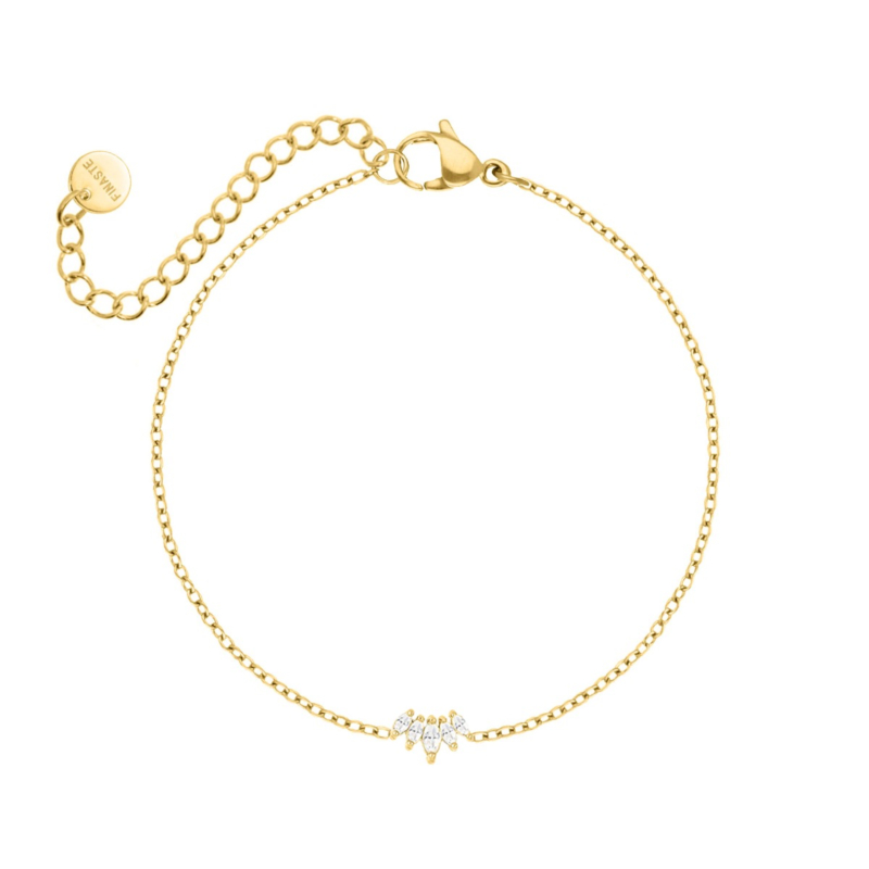 Armband sparkling goudkleurig