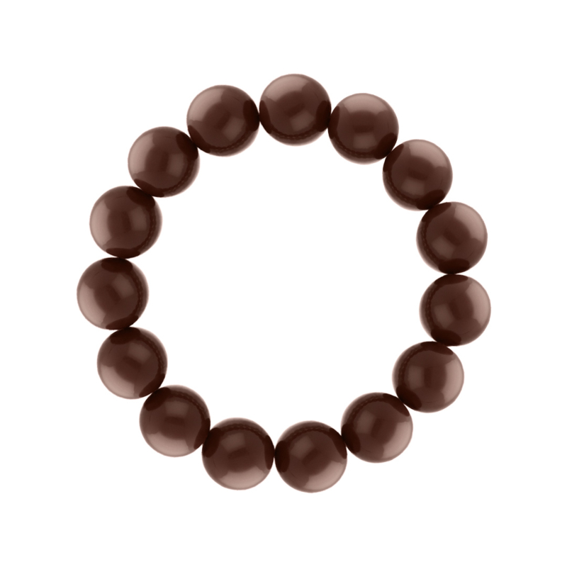 Kralen armband bruin