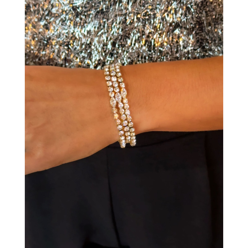 Exclusive party armband goudkleurig