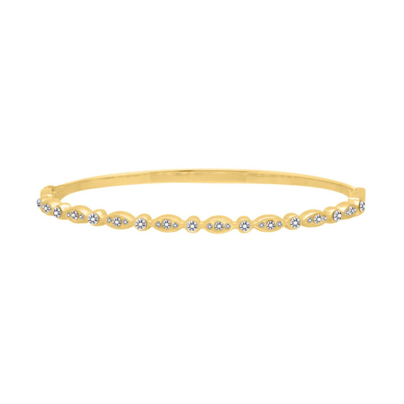 Bangle met steentjes luxe goudkleurig