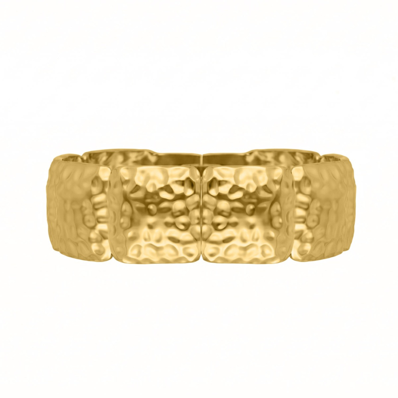 Vintage bangle statement goudkleurig