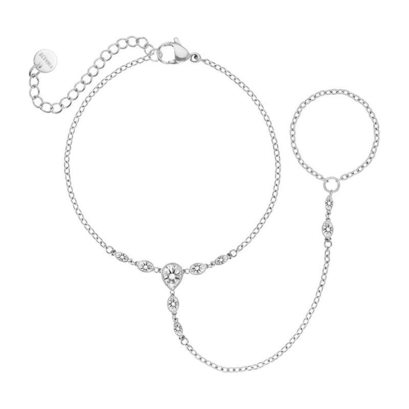 Hand chain luxe steentjes