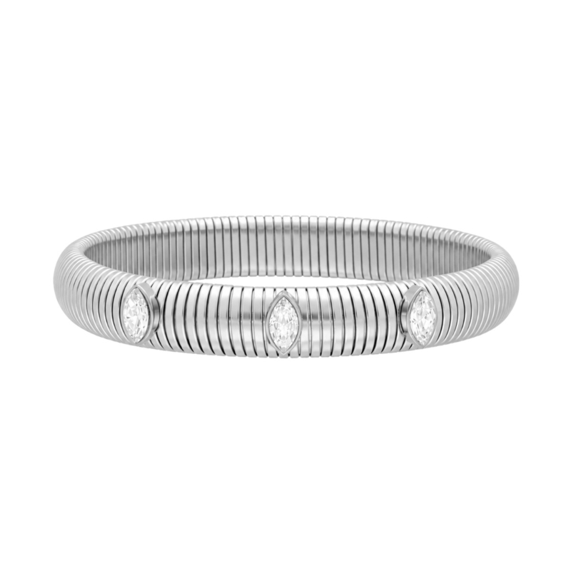 Stretch bangle met steentjes