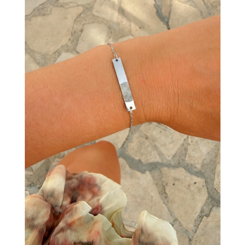 Bar armband vingerafdruk