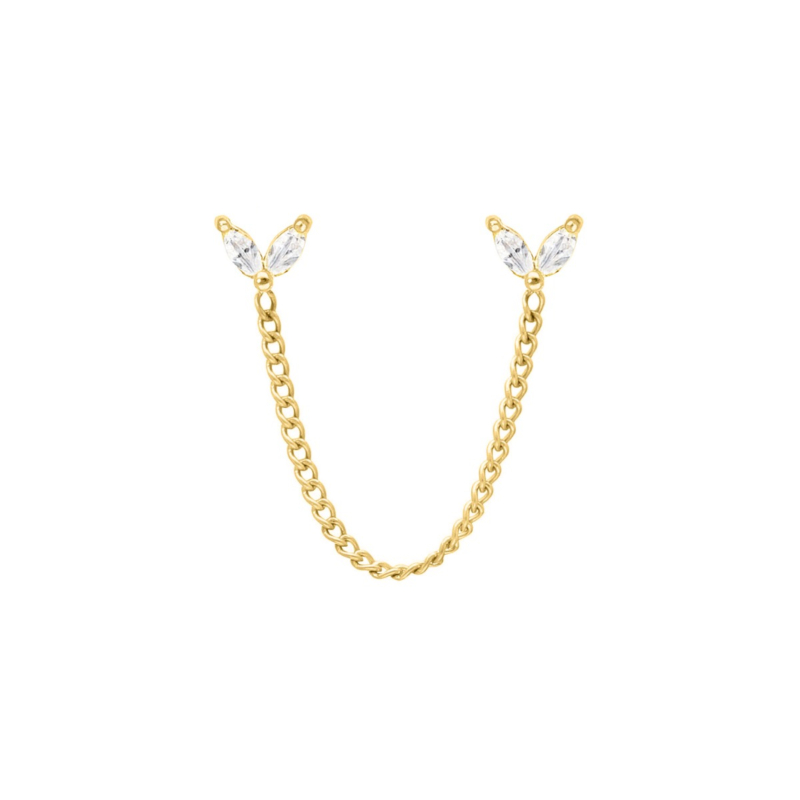 Ketting oorbel sparkle