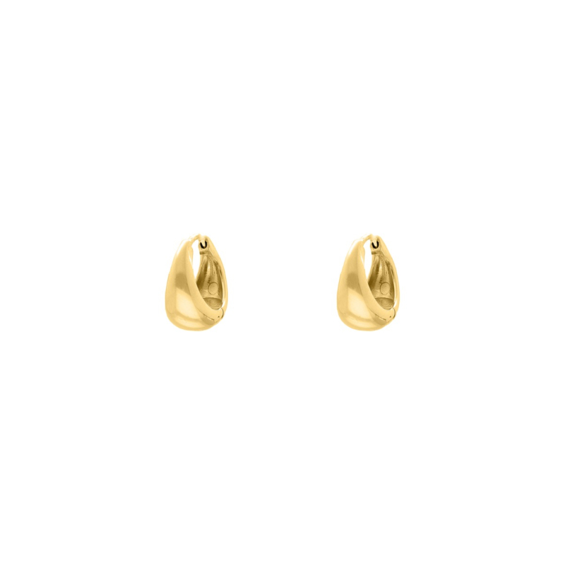 Tiny teardrop hoops goudkleurig