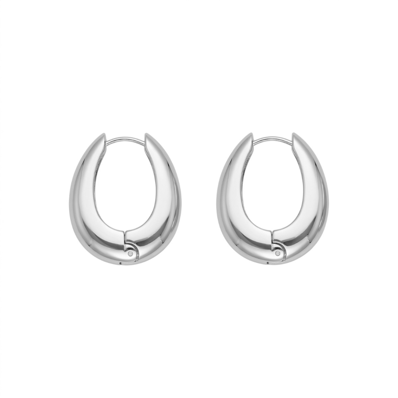 Chunky oorringen teardrop