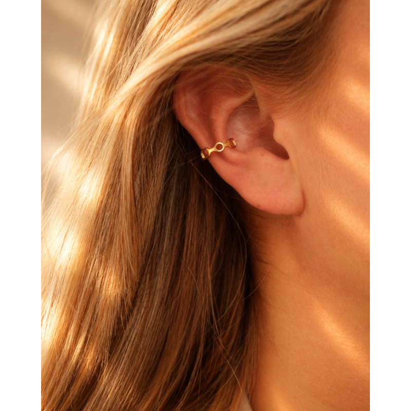 Ear cuff chain mix goud kleurig
