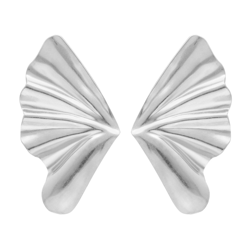 Statement schelp oorbellen