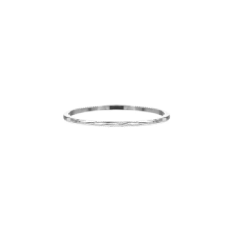 Minimalistische zilveren ring