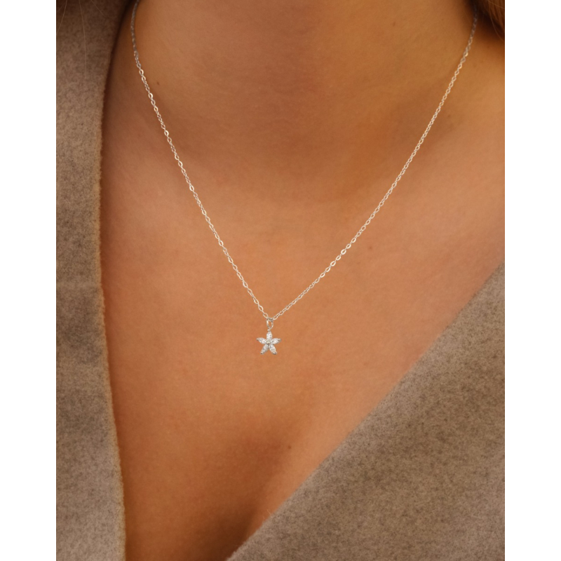 Sparkle flower ketting