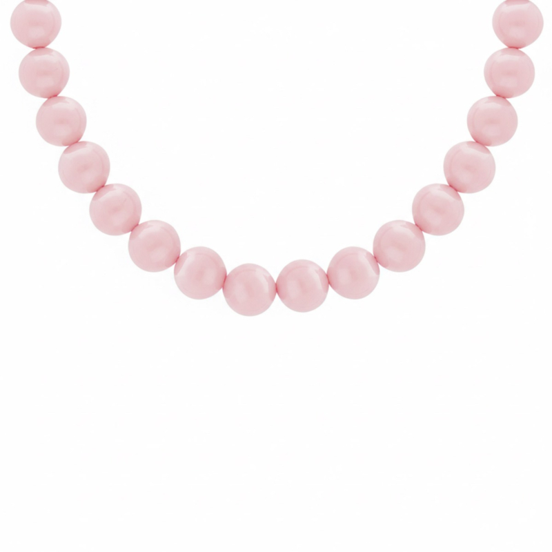 Ketting candy kralen lichtroze