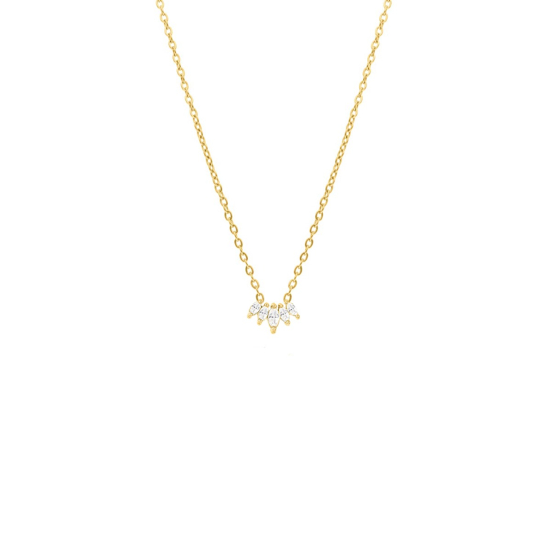 Ketting sparkling goudkleurig