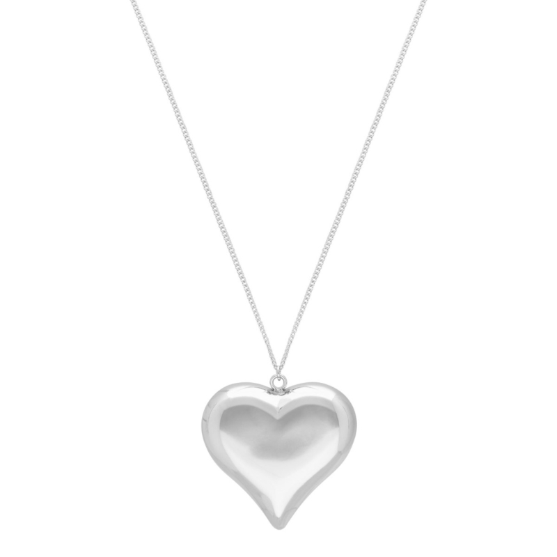 Hartjes ketting zilver