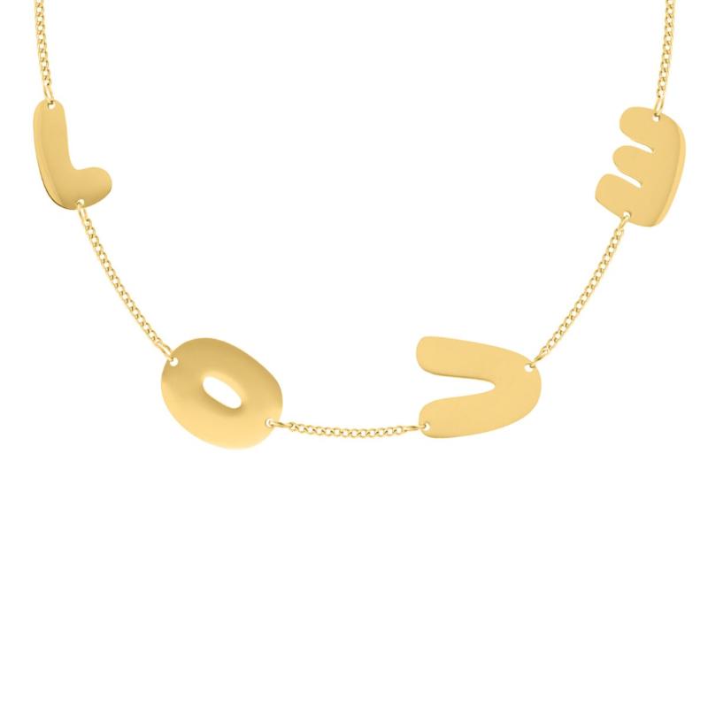 Love ketting goud