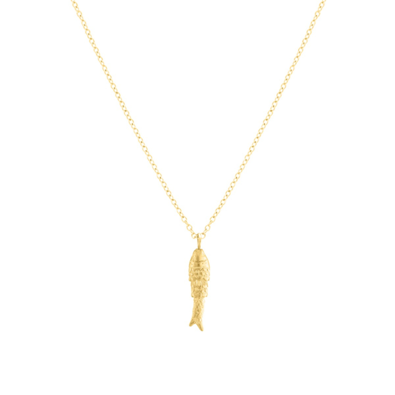 Vis ketting goud