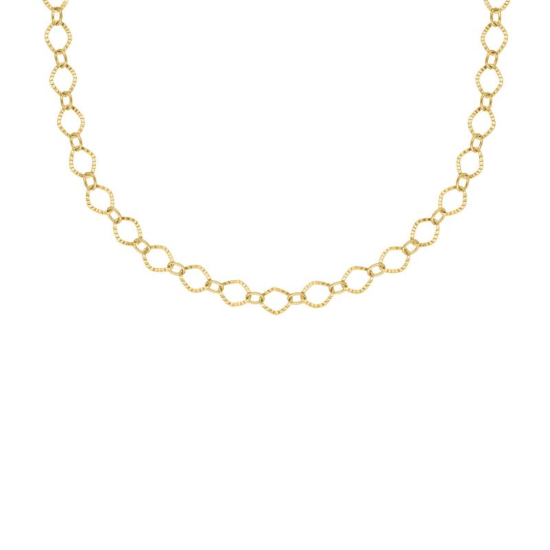 Chain ketting trendy goudkleurig