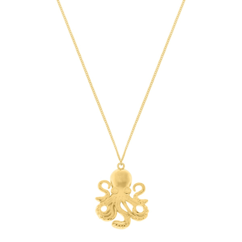 Octopus ketting goud