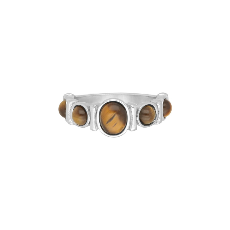 Ring bruine stenen