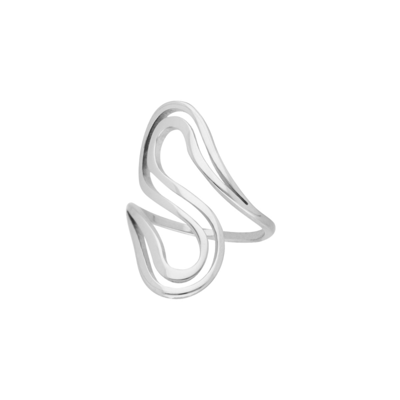 Statement ring golvend