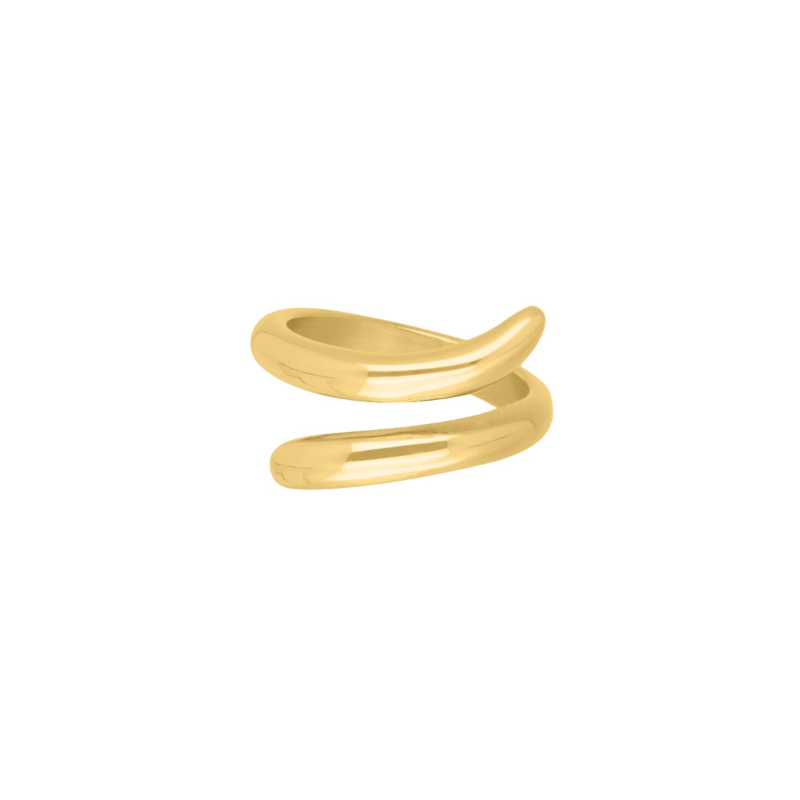 Dubbele ring goudkleurig