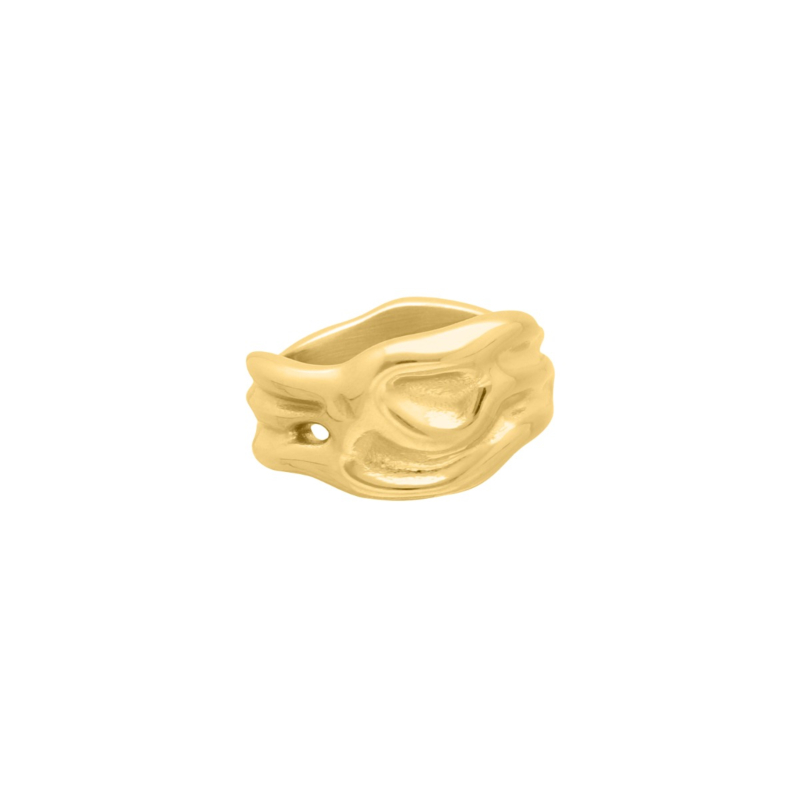 Vintage ring goudkleurig