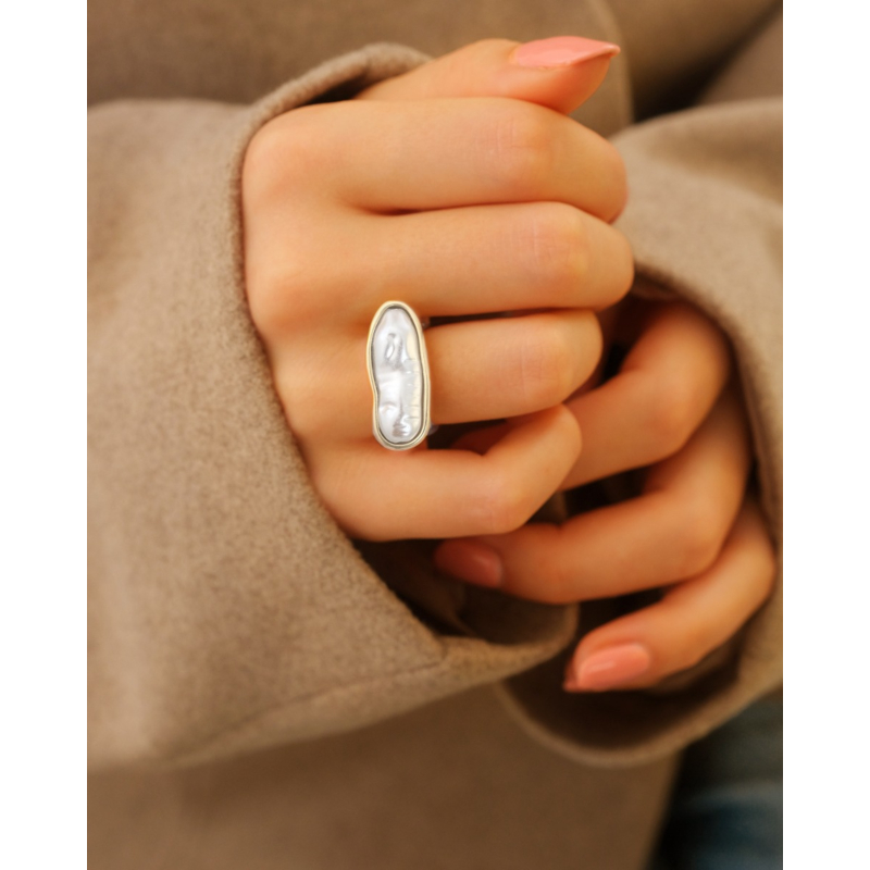 Parelmoer ring organic