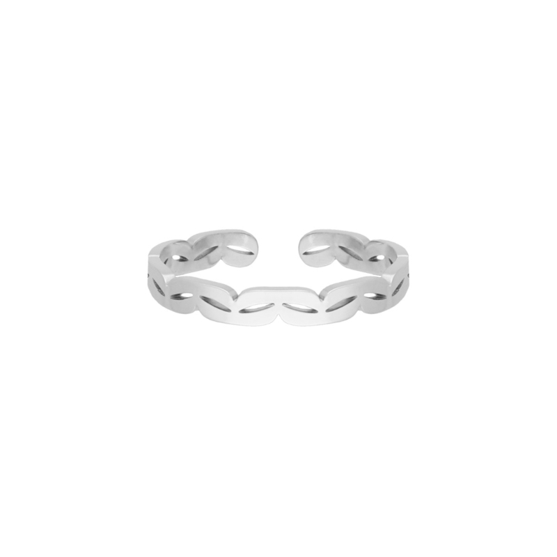 Zilveren ring minimalistisch