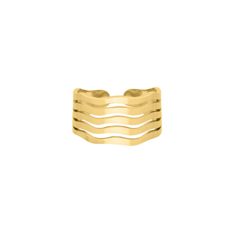 Golvend ring goud