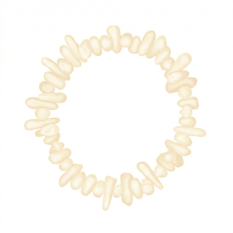 Kralenarmband steentjes mix butter yellow