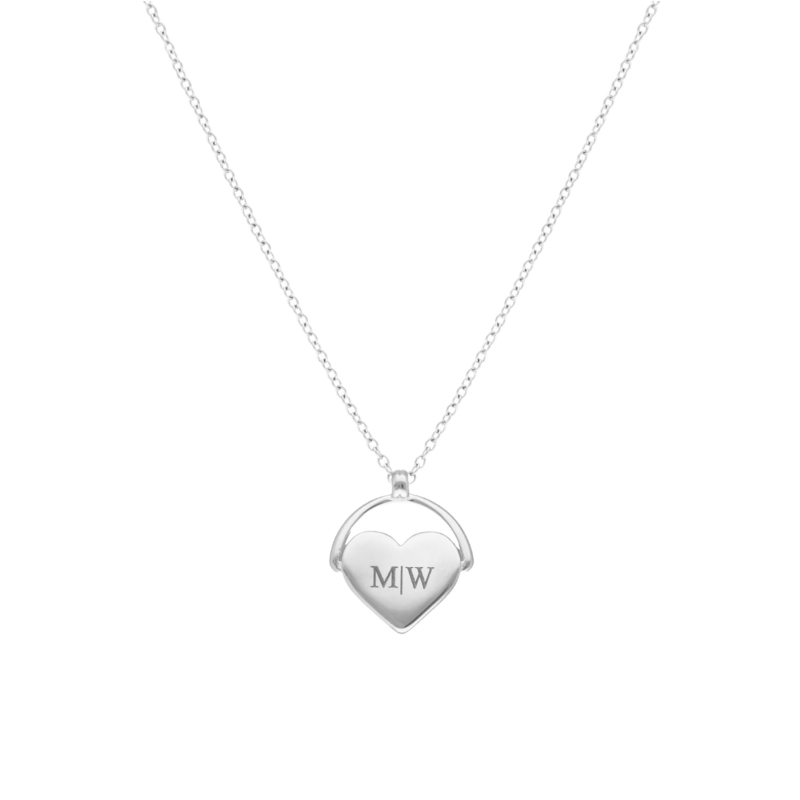Graveerbare hartjes ketting ariana