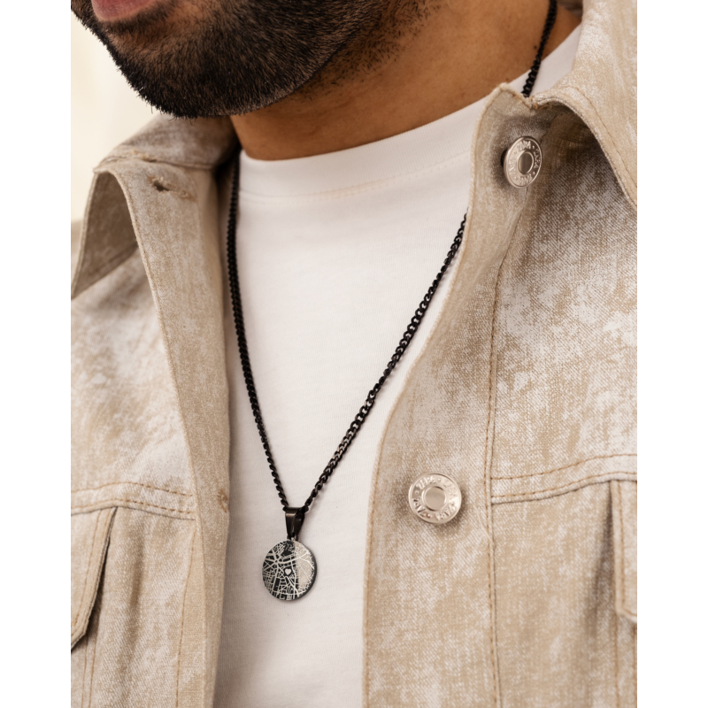 First date heren ketting zwart