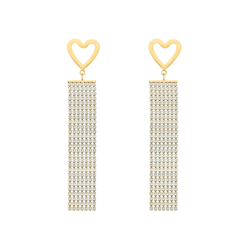 Lovely party earrings goldplated