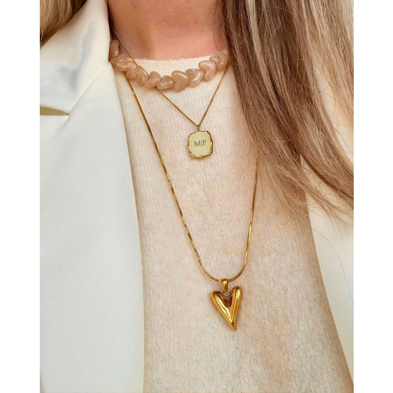 Graveerbare atelier ketting goudkleurig