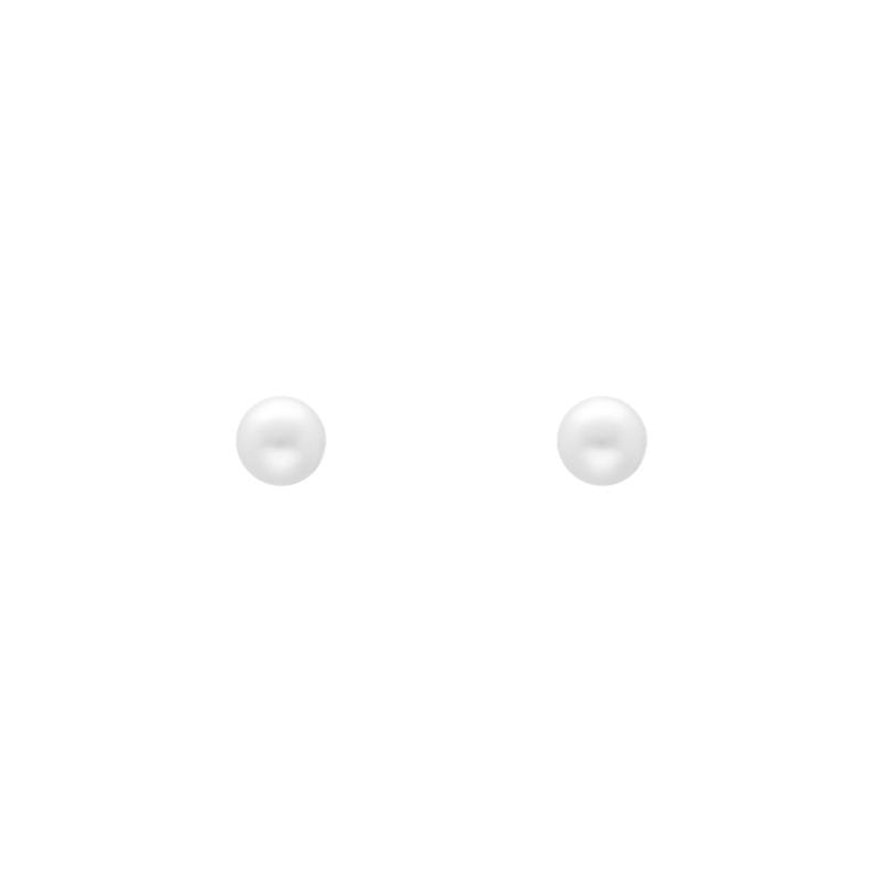 Pearl oorknopjes goudkleurig