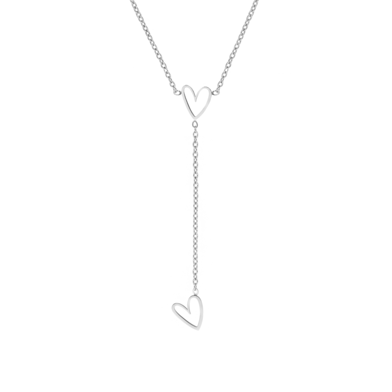 Necklace playful hearts