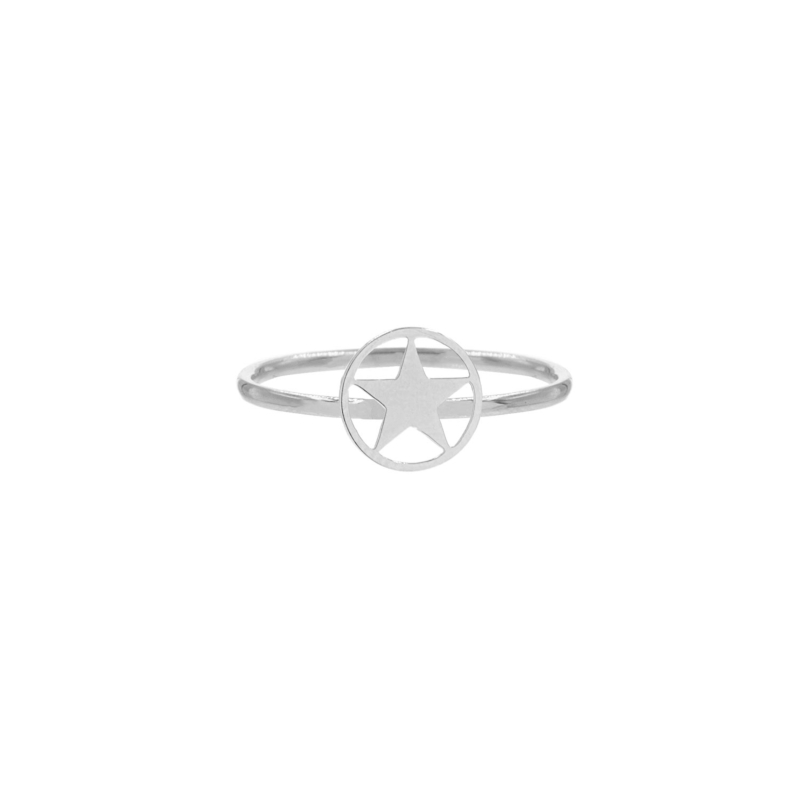 Ring met open ster 