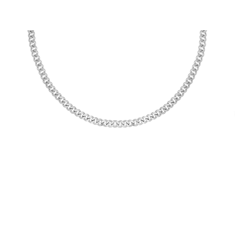 Zilveren schakelketting voor mannen