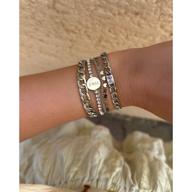 Graveerbare Tennis Armband