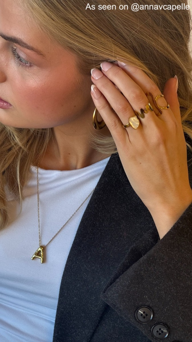 influencer drgaat zigzag ring goudkleurig